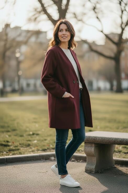 J. Crew Sweaters - J.Crew Mercantile Cranberry Knit Blazer Cardigan Academia Oversized Sz Large